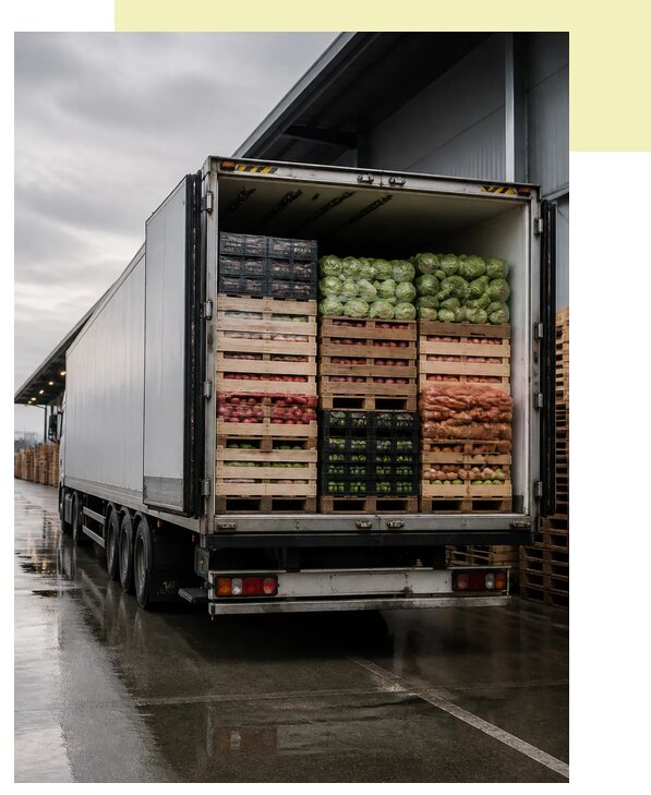 Перевозка плодоовощной продукции в Алексин по цене от 5494 р. | Агросервис-Лкс